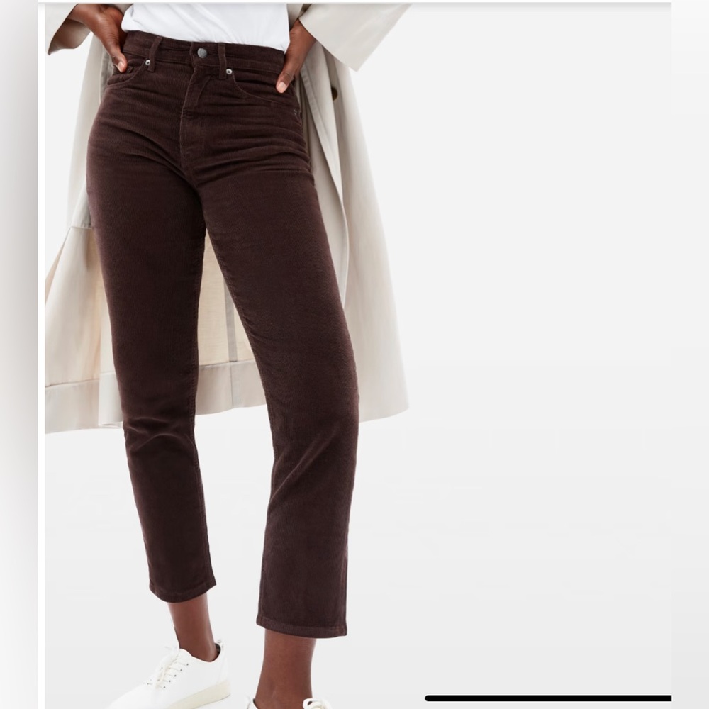 Everlane Brown Ankle Cropped Pants